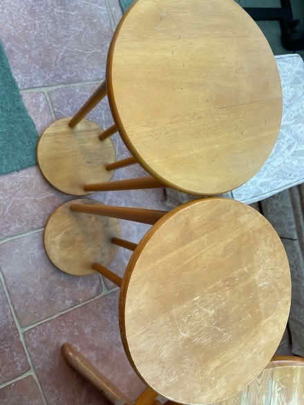 Photo of free 2 wooden plant stands (Furzton MK4) #1