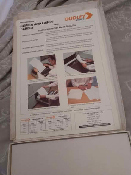 Photo of free Box of peel-off sticky labels (Mousehold NR3) #1