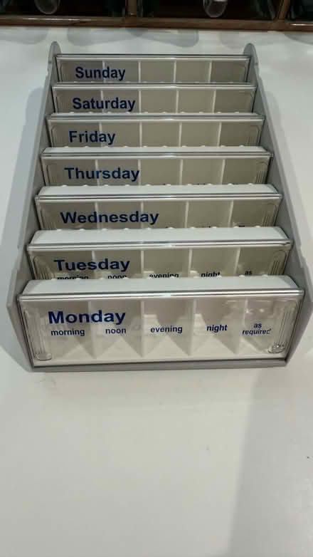 Photo of free Medication organiser boxes (WA10) #1