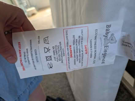 Photo of free Toddler Mattress (Telford) #2
