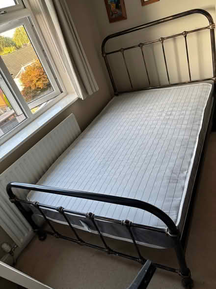 Photo of free 4ft double bed frame and mattress (Weston SK11) #1