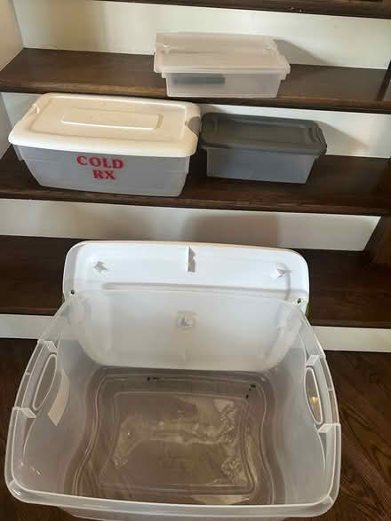 Photo of free Variety of plastic storage bjns (hinsdale) #1