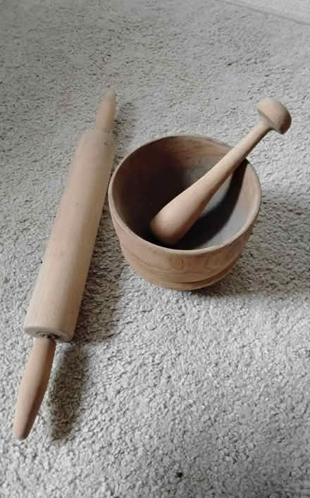 Photo of free Rolling Pin, Pestle & Mortar (CT15) #1