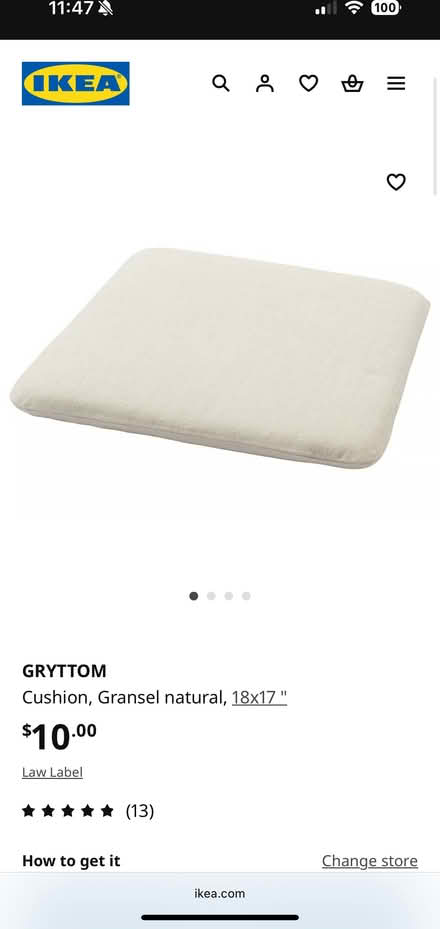 Photo of free Chair cushions from IKEA (Green lake) #1