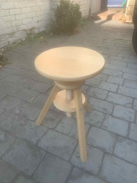 Photo of free Adjustable wooden stool (West Reading RG1) #1