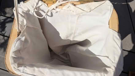 Photo of free Small Bamboo Laundry Basket (RG24 Old Basing) #3