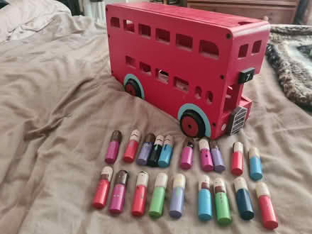 Photo of free Habitat Toy Wooden Bus & People (Mongewell, Wallingford) #1