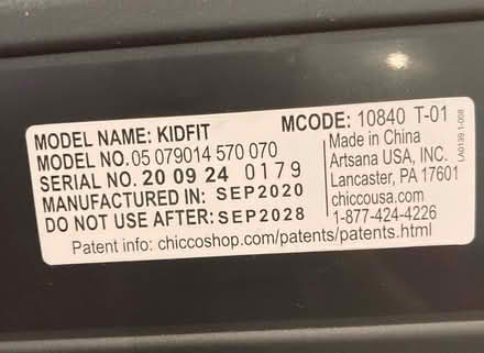 Photo of free Chicco kidfit booster seats (Old Mountain View) #2