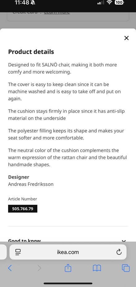 Photo of free Chair cushions from IKEA (Green lake) #2