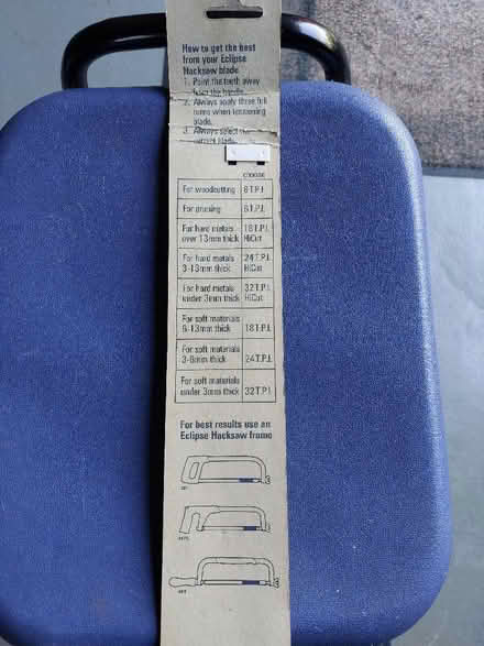 Photo of free Eclipse Hacksaw Bladesdes (Bancroft MK13) #2