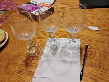 Photo of free 3 wine glasses (Westvale, Waterloo) #1