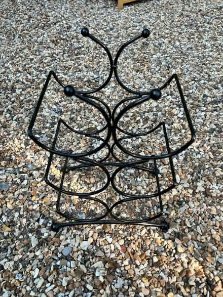 Photo of free Metal 6-bottle wine rack (Cookham Dean, SL6) #1