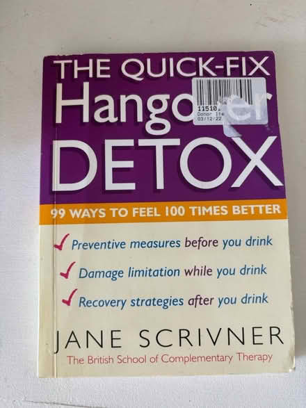 Photo of free Hangover detox book (Balham, SW12) #1