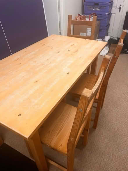 Photo of free Table and 3 chairs (Heath Hayes WS11) #2