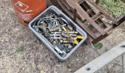 Photo of free Mixed box of metal fixings/scrap (Breadsall, Derby) #1