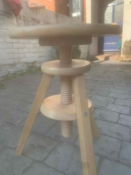 Photo of free Adjustable wooden stool (West Reading RG1) #2
