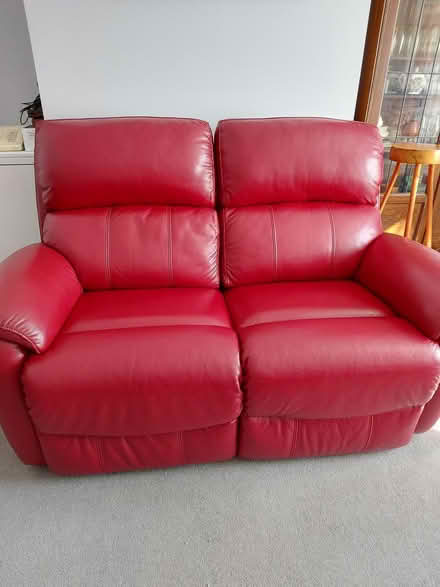 Photo of free 2 seater leather sofa recliner (Colchester CO7) #1