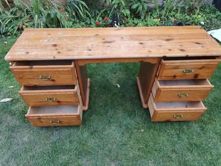 Photo of free Pine desk (Bedford) #3
