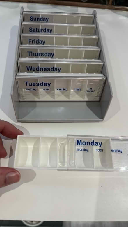 Photo of free Medication organiser boxes (WA10) #2