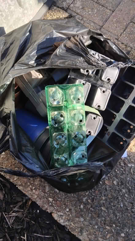 Photo of free Bin liner various plastic pots (Toftwood Dereham) #1