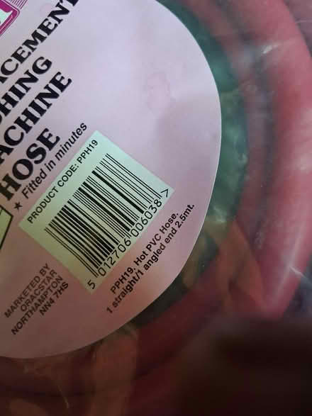 Photo of free New washing machine inlet hose (Peckham/Nunhead) #2