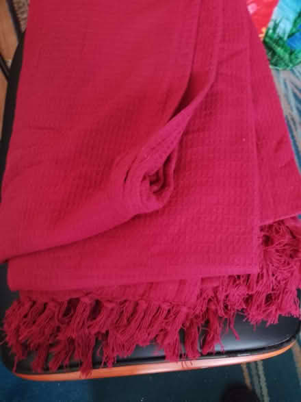 Photo of free Large Red Cotton Furniture Throw (Wealdstone HA3) #1