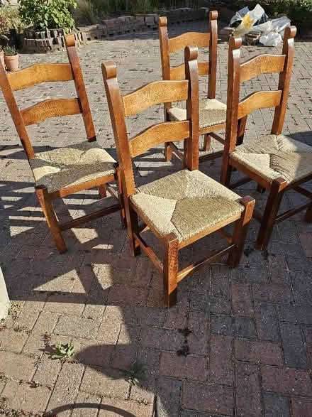 Photo of free 4 dining chairs. (Malvern WR14) #1