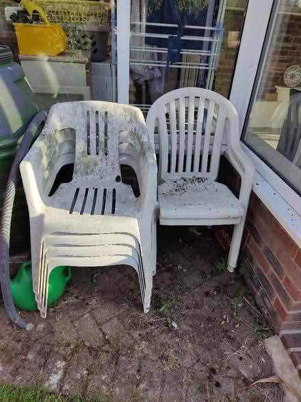 Photo of free Plastic garden chairs (Ferring BN12) #1