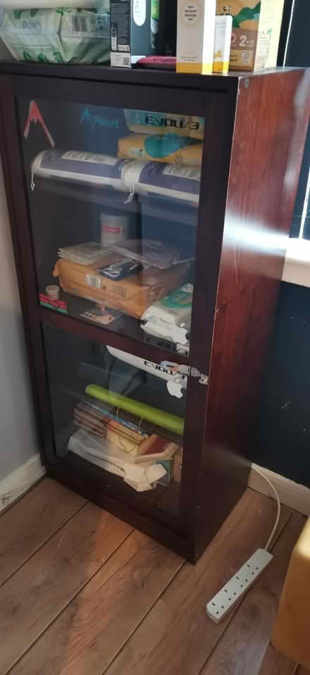 Photo of free Glass cabinet (Newton Heath M40) #1