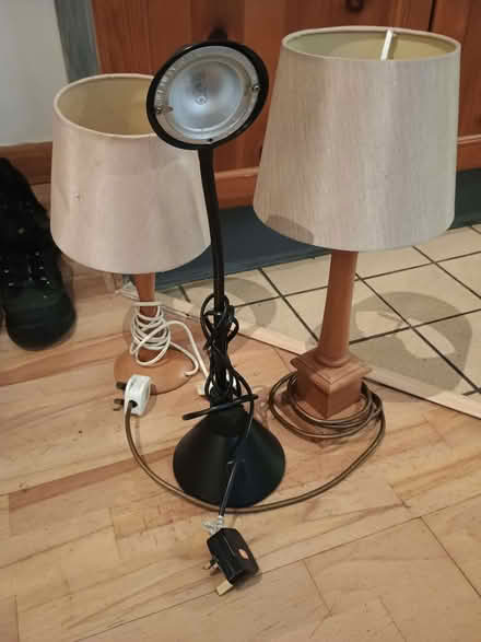 Photo of free 3 bedside or desk lights. (Eastfield) #1