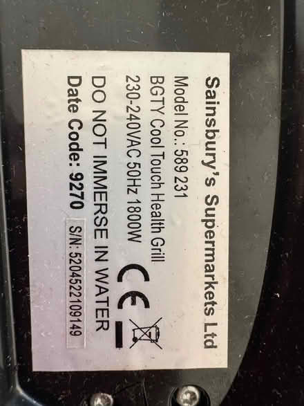 Photo of free Electric Grill (Elm Park RM12) #3