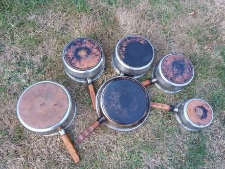 Photo of free Copper bottom saucepans (Morley DE21) #3
