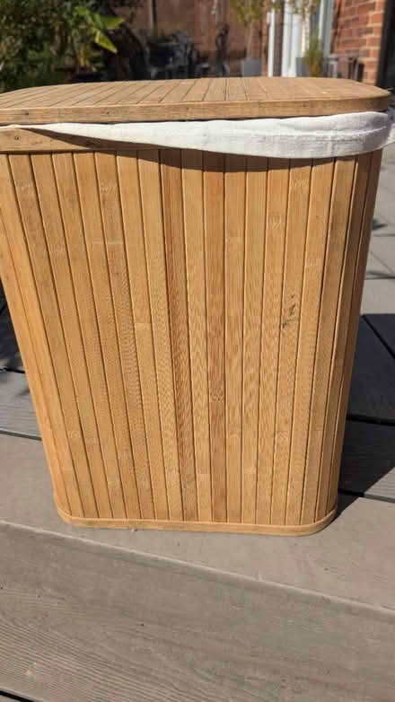 Photo of free Small Bamboo Laundry Basket (RG24 Old Basing) #1