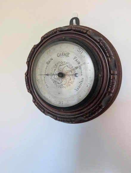 Photo of free Vintage decorative wood barometer (walberton) #2