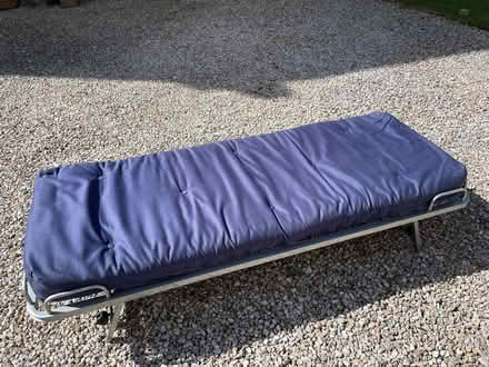 Photo of free Single trundle bed and mattress with folding legs (Galgate LA2) #1