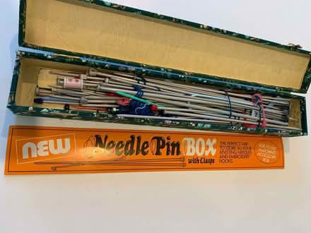 Photo of free Lots of knitting needles and box. (Nast Hyde Farm AL10) #1