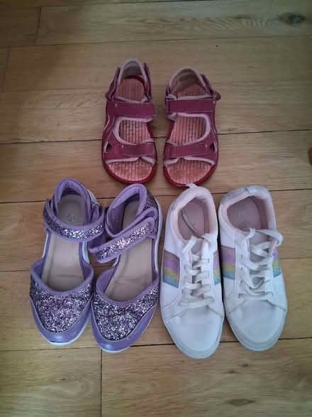 Photo of free 3 pairs of girls shoes. (Foxholes SG13) #1