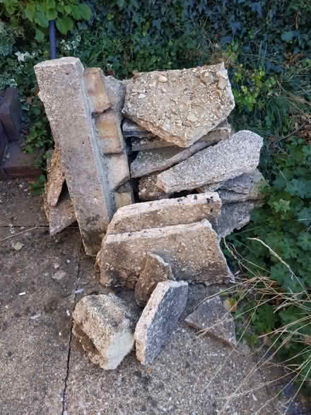 Photo of free broken slabs and hard core (Letchworth town centre) #2