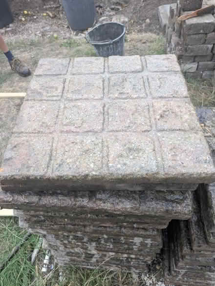 Photo of free Concrete slabs with pavior imprint (BS16) #1