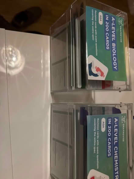 Photo of free A level biology & chemistry cards (Bishops Stortford) #1