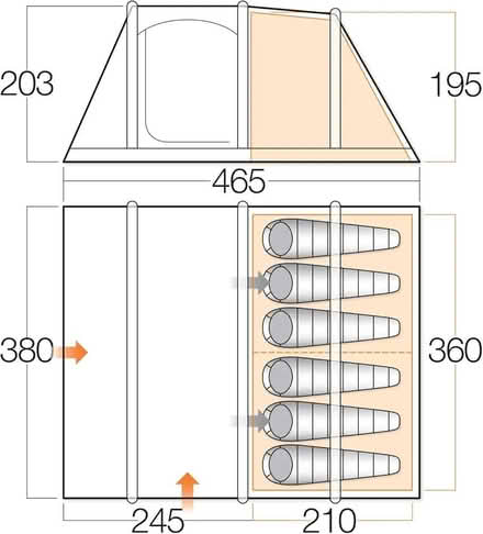 Photo of free Tent - 6 person Vango Odyssey Air 600 (Gatley SK8) #2