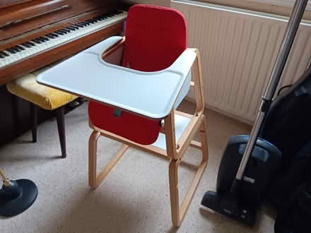 Photo of free High chair, wooden + convertible (Bromley BR2) #3