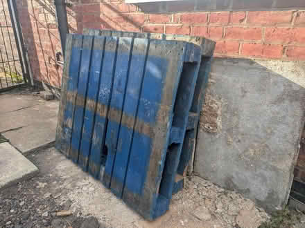 Photo of free Blue Wooden Pallets (Urmston M41) #1