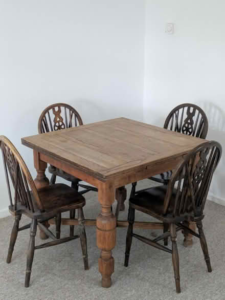 Photo of free Extending Dining table & chairs (Ringmer) #2