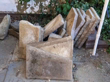 Photo of free broken slabs and hard core (Letchworth town centre) #1