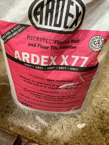 Photo of free Tile adhesive grey (Letchworth SG6) #1