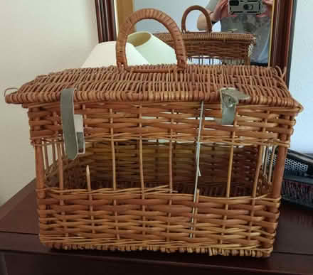 Photo of free Cat carrier / wicker basket (Brookhouse LA2) #1