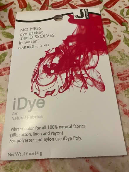 Photo of free Red fabric dye SW9 Oval (SW9 Oval) #1