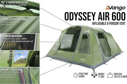 Photo of free Tent - 6 person Vango Odyssey Air 600 (Gatley SK8) #1