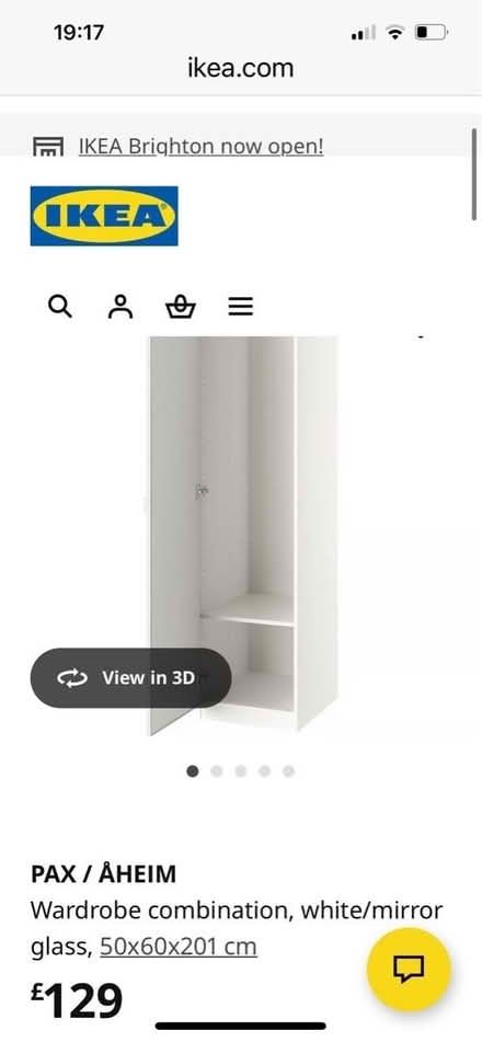 Photo of free Single Ikea Pax wardrobe (St James’s Square, Bath) #4